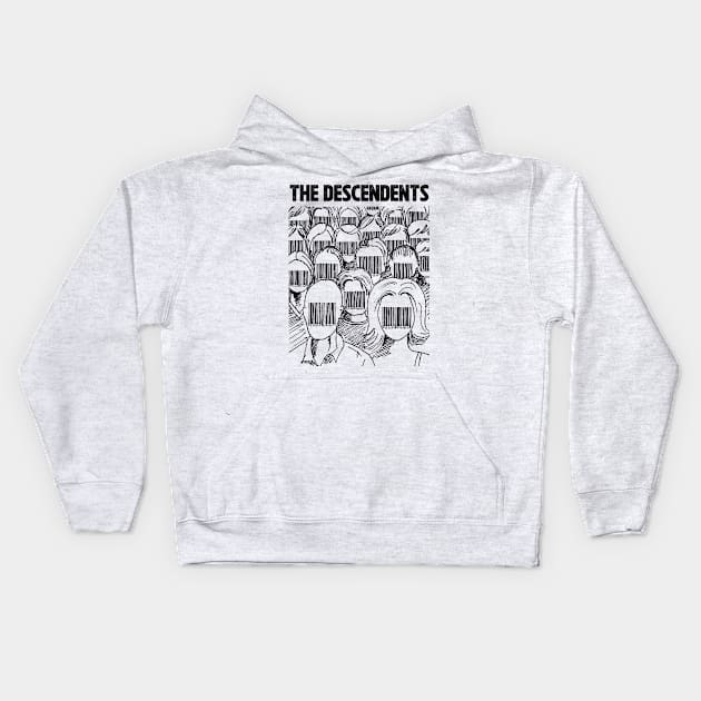 Barcode face The Descendents Kids Hoodie by adima